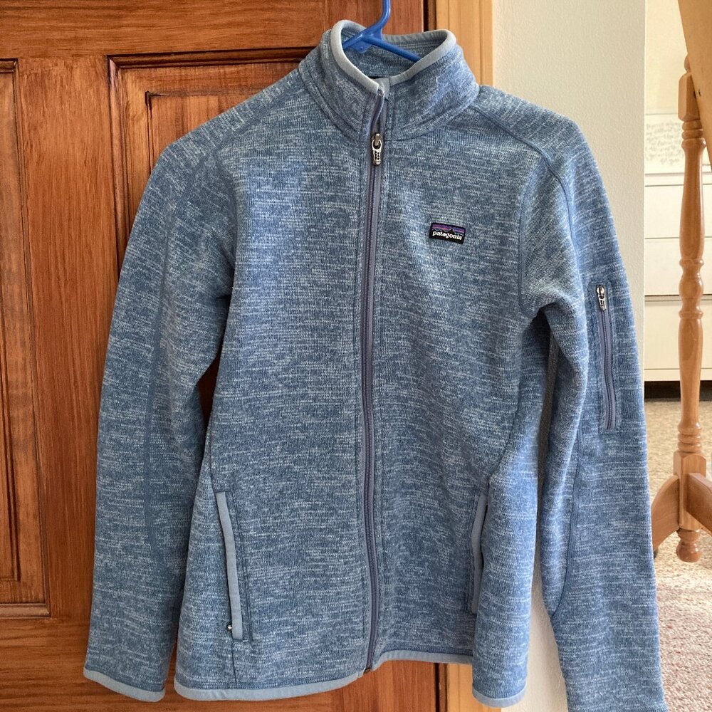 Patagonia Women's Better Sweater Fleece Jacket Fleck Blue Size Small